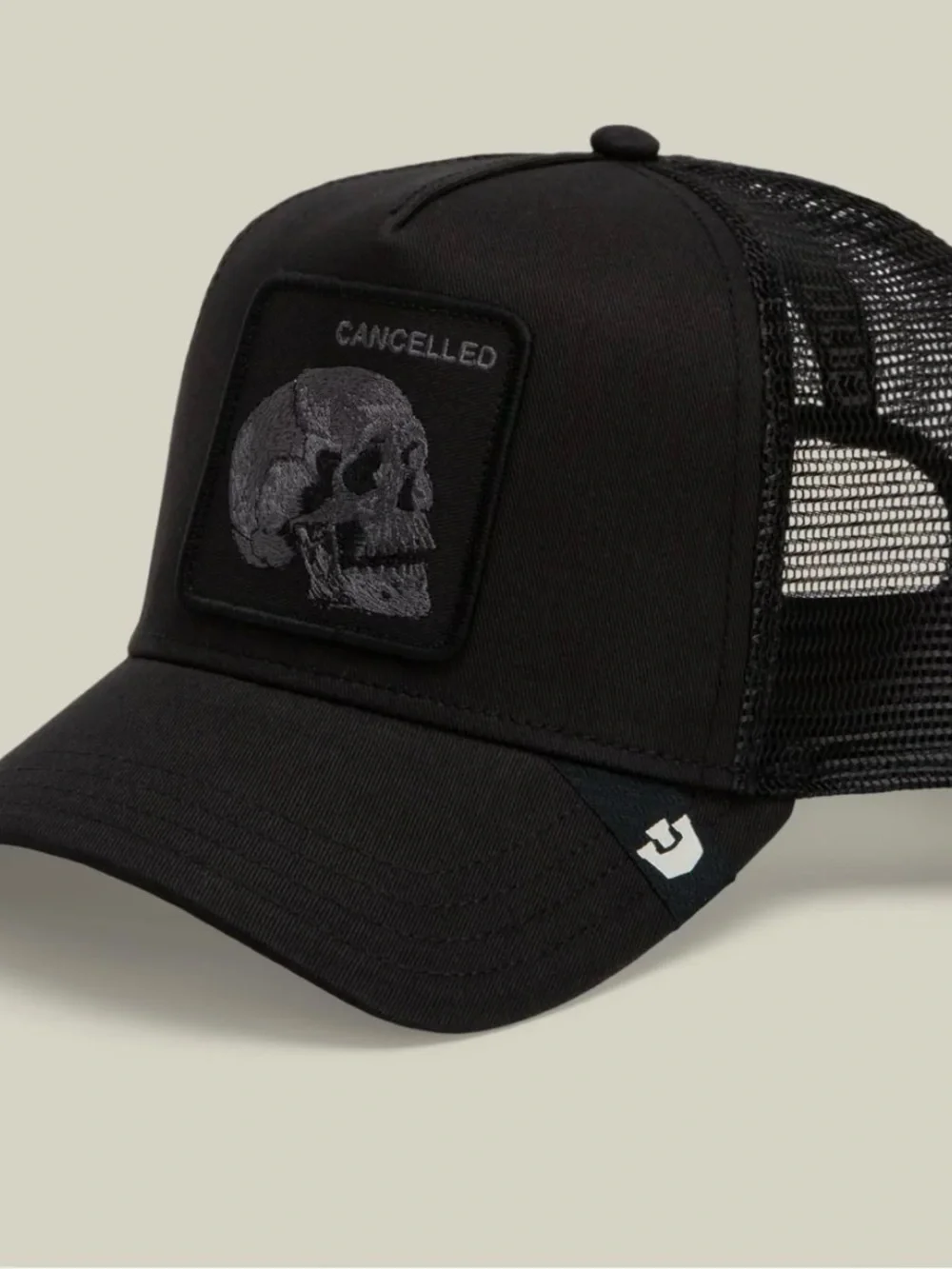 Goorin Bros. “TONAL SKULL “ CANCELED Trucker Hat. Mesh SnapBack. NWT